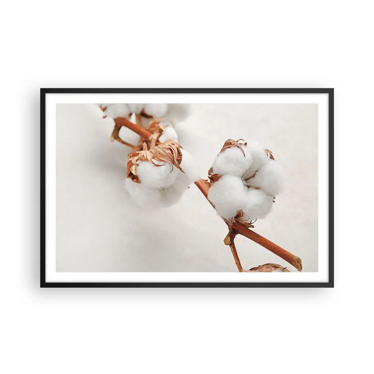 Póster en marco negro - Un suave tacto - 91x61 cm