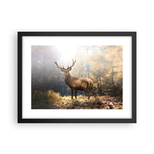 Póster en marco negro - Con toda la majestuosidad - 40x30 cm