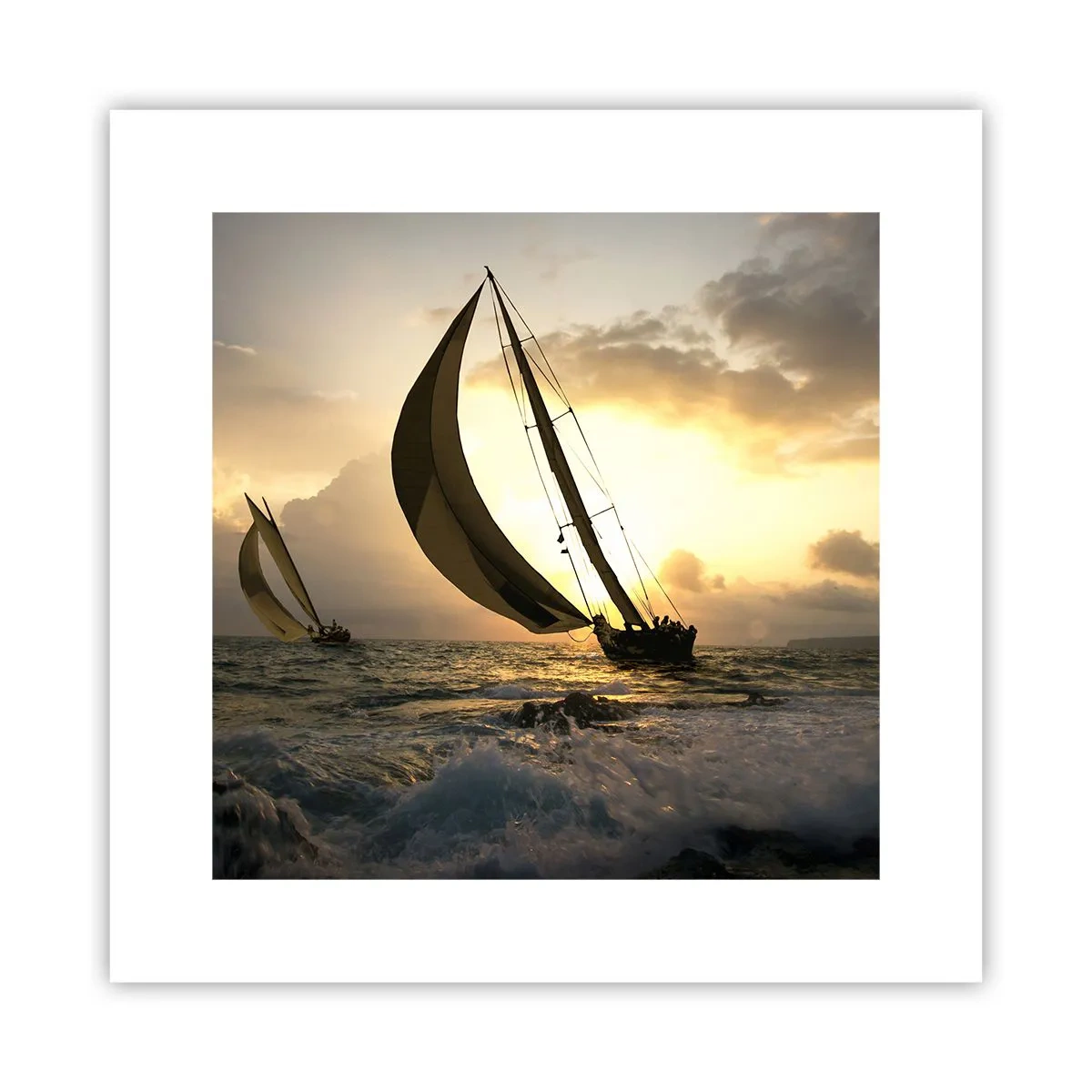 Póster - En contra y a favor del viento - 30x30 cm