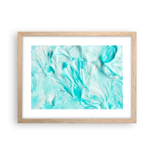 Póster en marco roble claro - Juntos para siempre - 40x30 cm