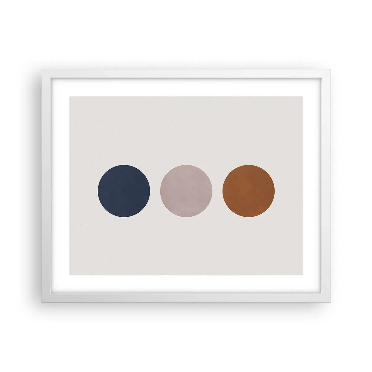 Póster en marco blanco - Símbolo de perfección - 50x40 cm