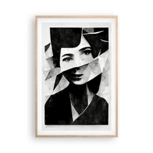 Póster en marco roble claro - Lo que realmente eres… - 61x91 cm