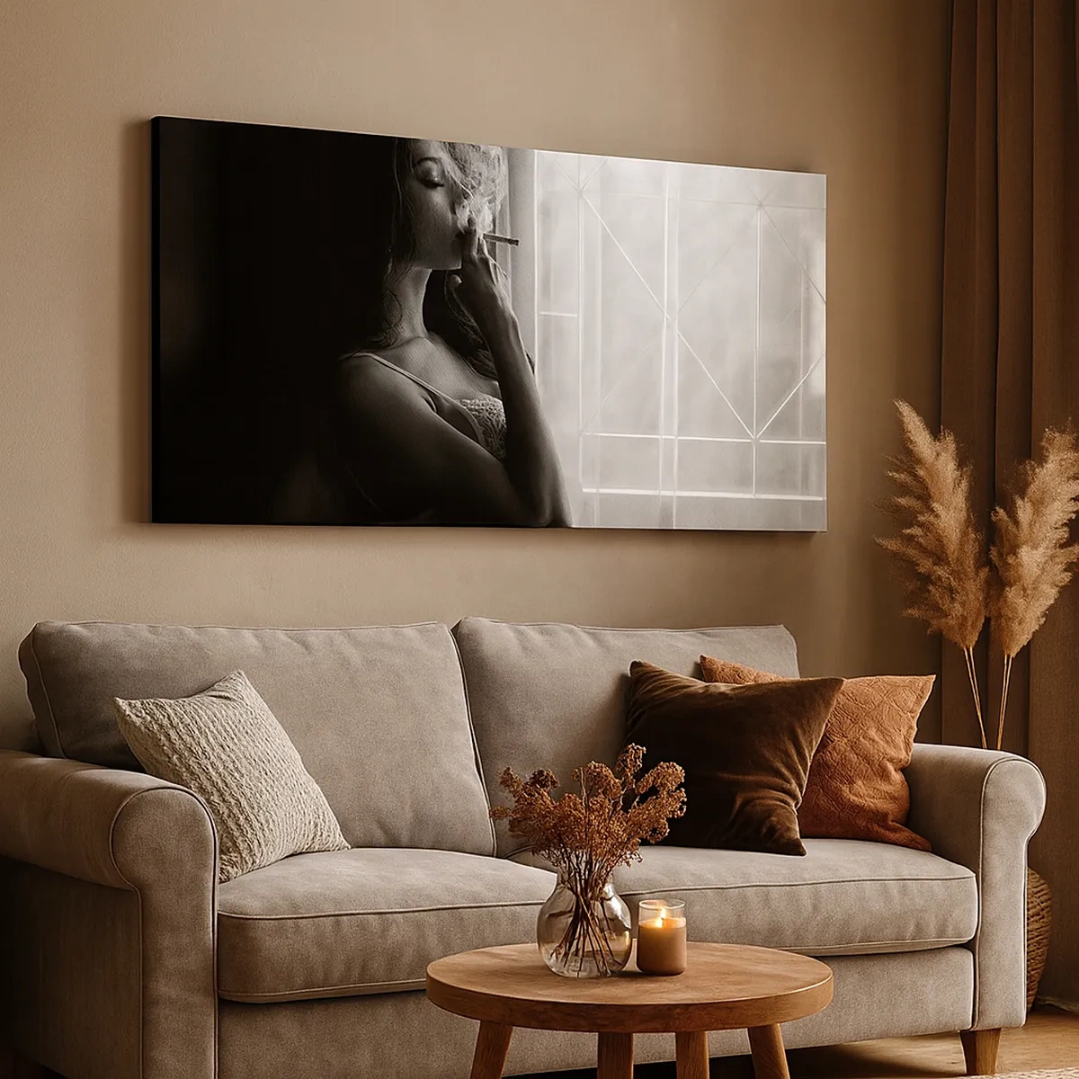 Cuadro sobre lienzo - Impresión de Imagen - Un momento sensual - 30x30 cm