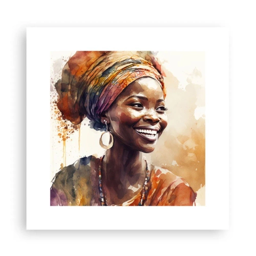 Póster - Reina africana - 30x30 cm