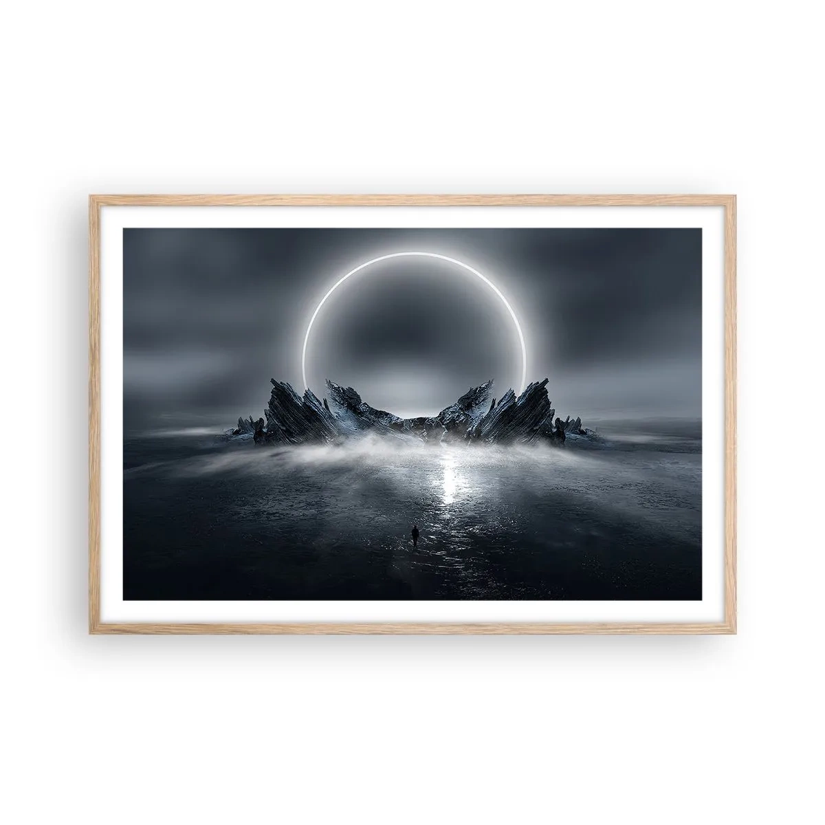 Póster en marco roble claro - El final del cuento - 91x61 cm