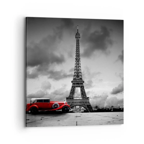 Cuadro sobre lienzo - Impresión de Imagen - No hace mucho tiempo, en París - 70x70 cm