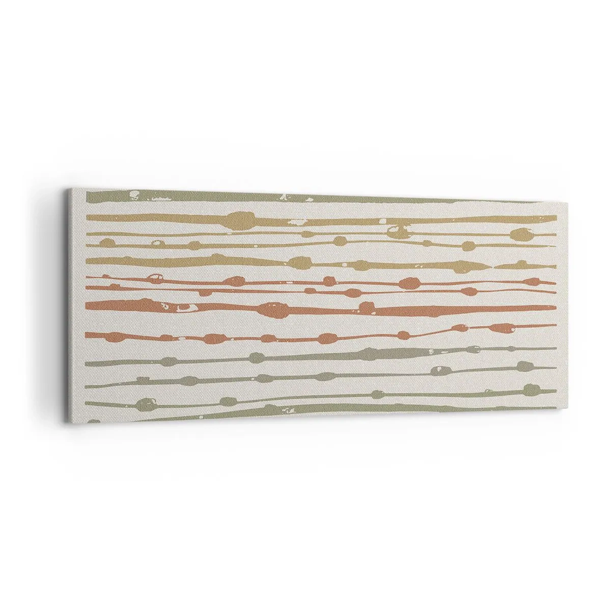 Cuadro sobre lienzo - Impresión de Imagen - Composición de notas musicales - 100x40 cm