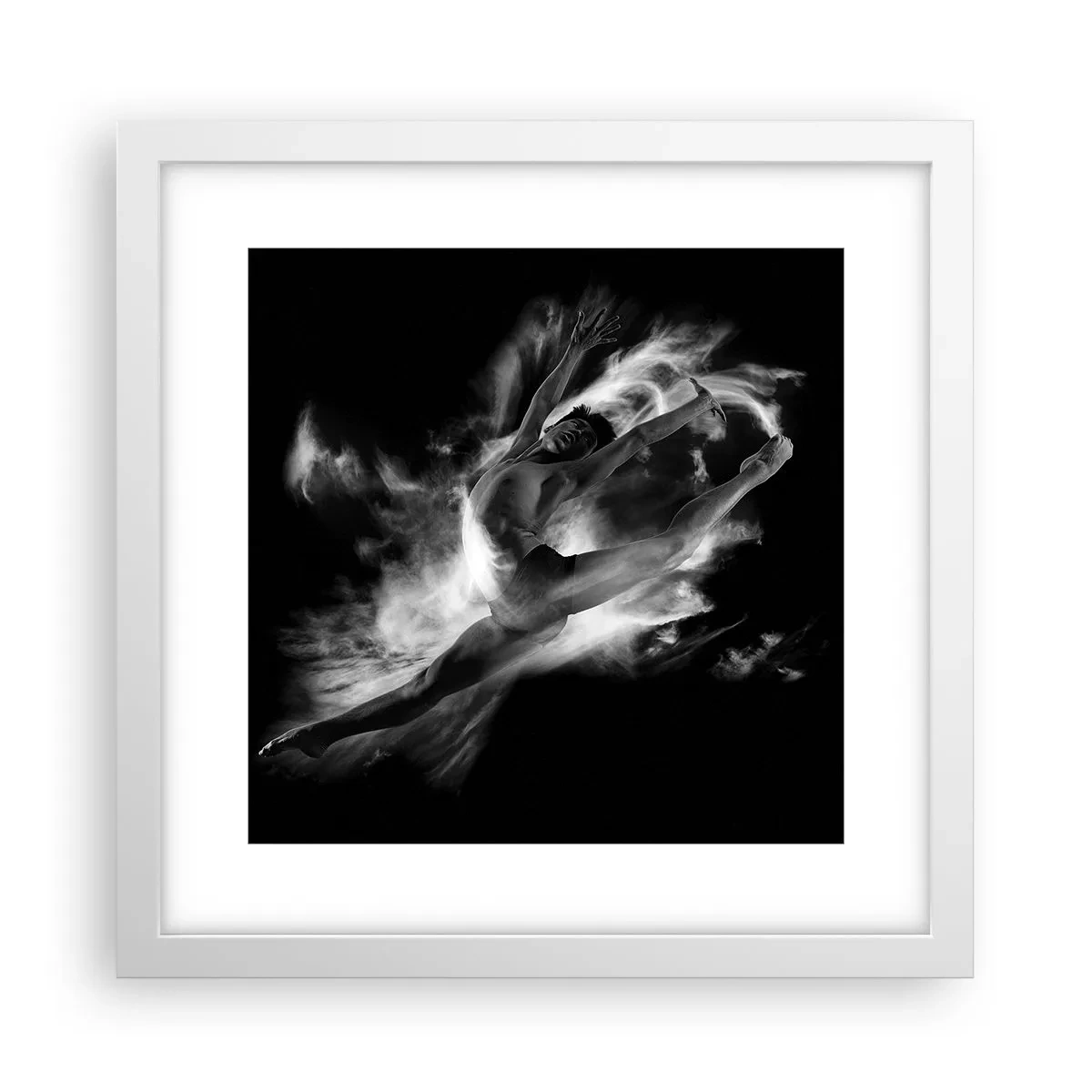 Póster en marco blanco - El arte del vuelo - 30x30 cm