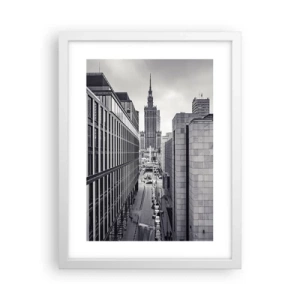 Póster en marco blanco - Valle de Varsovia - 30x40 cm