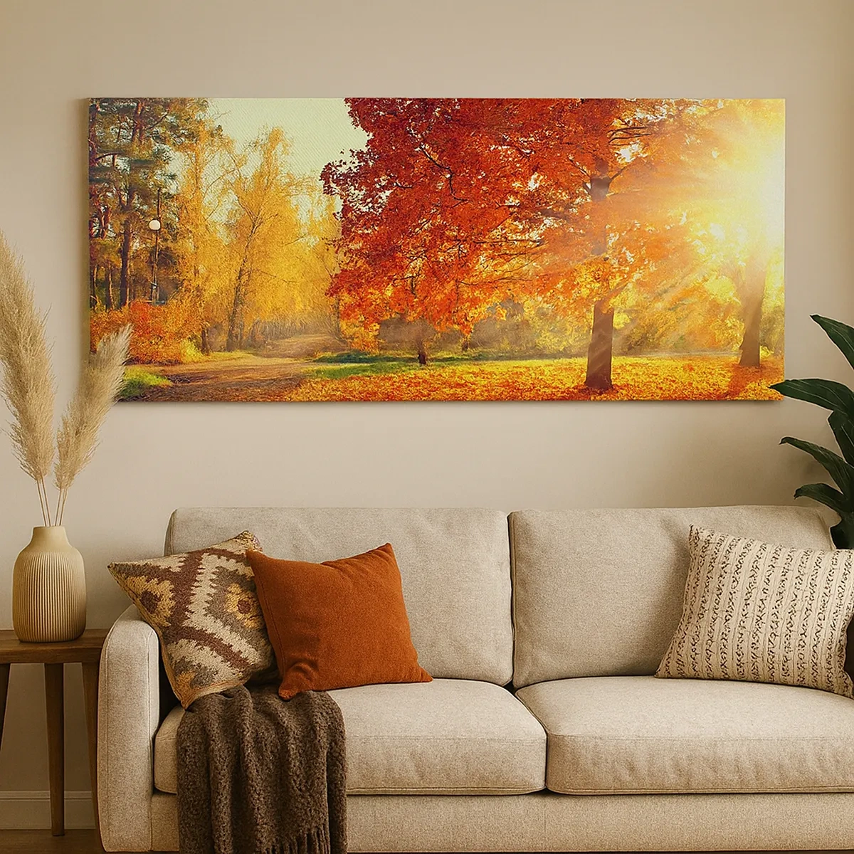 Cuadro sobre lienzo - Impresión de Imagen - El rojo es hermoso - 30x30 cm