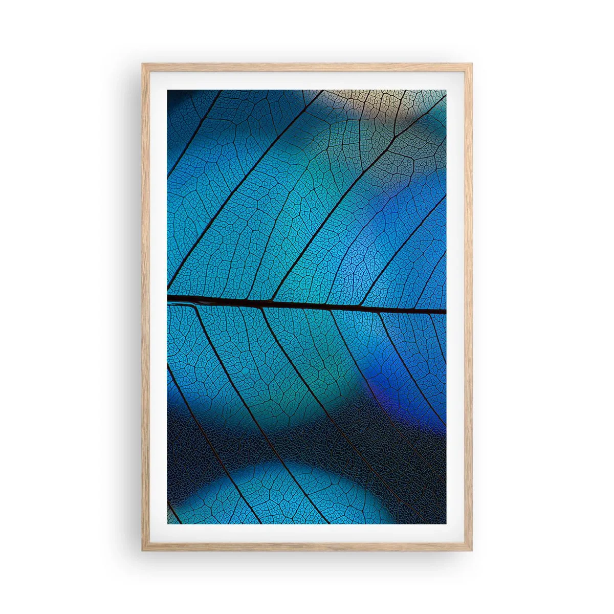 Póster en marco roble claro - Construcción intrincada - 61x91 cm