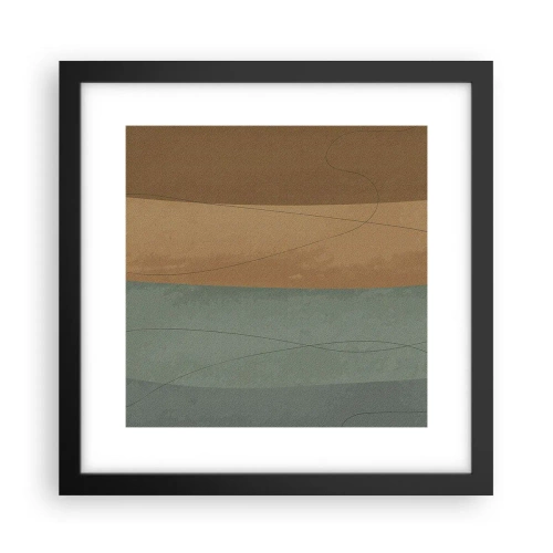 Póster en marco negro - Composición horizontal - 30x30 cm