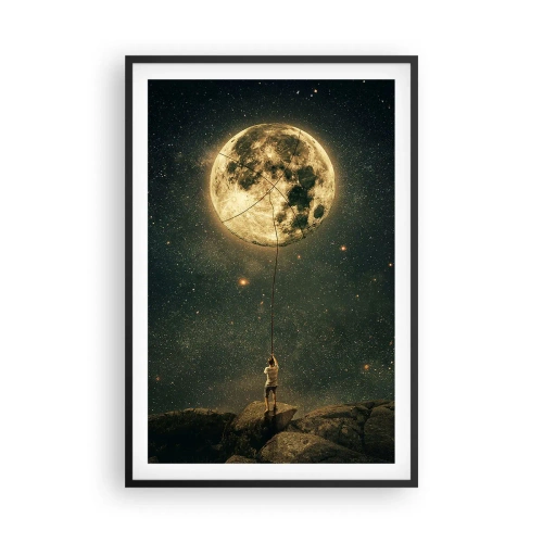 Póster en marco negro - El que robó la luna - 61x91 cm