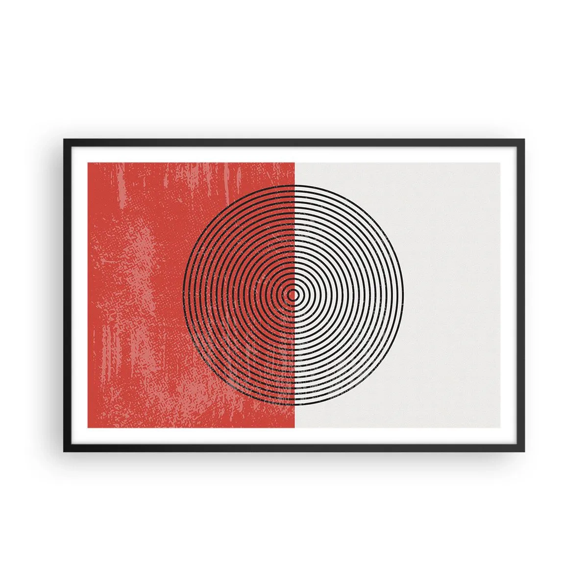 Póster en marco negro - En el corazón de la misma - 91x61 cm