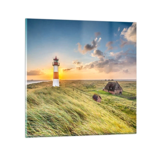 Cuadro sobre vidrio - Impresiones sobre Vidrio - Entre las olas - 30x30 cm