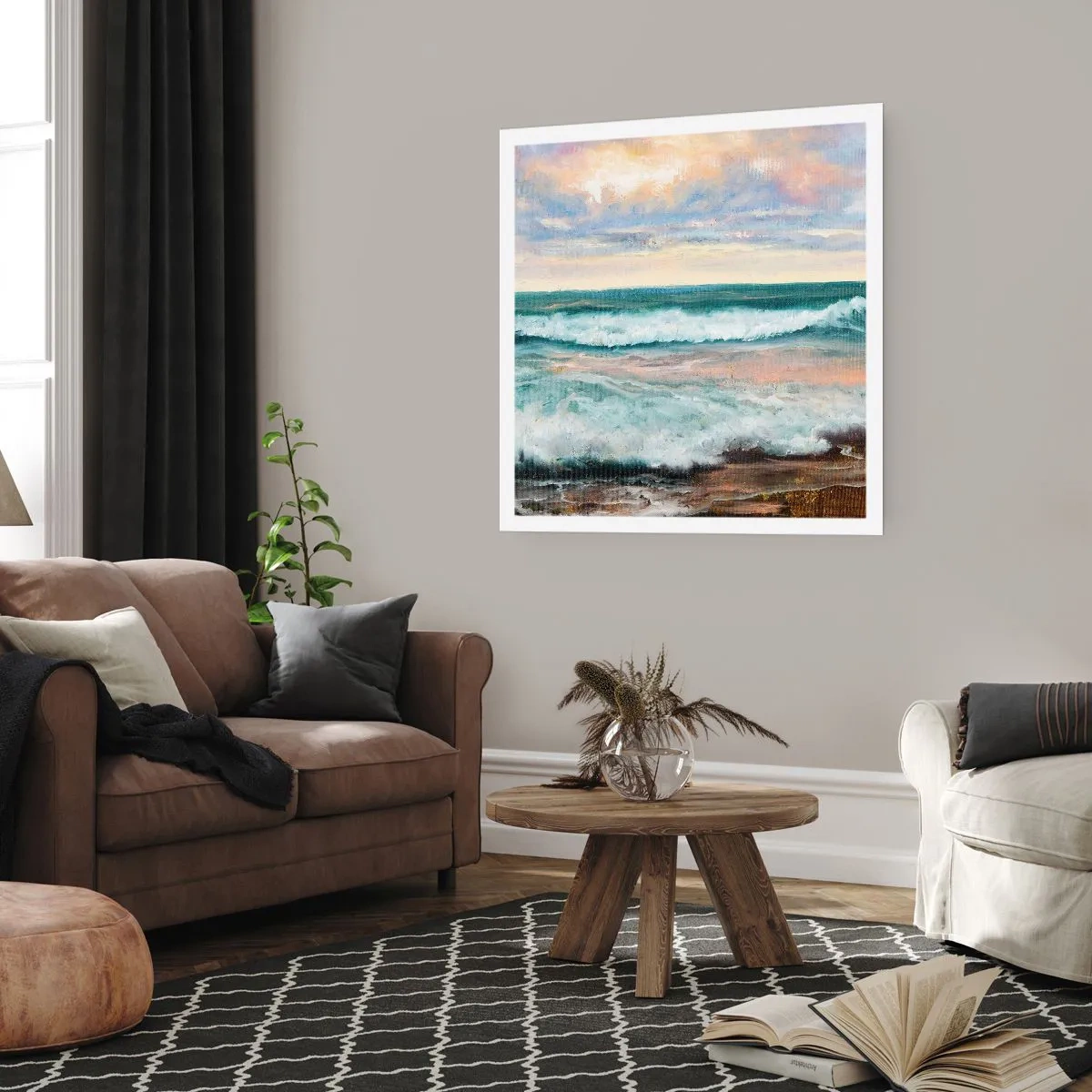 Póster - Aquí suavizarás tu alma - 50x50 cm