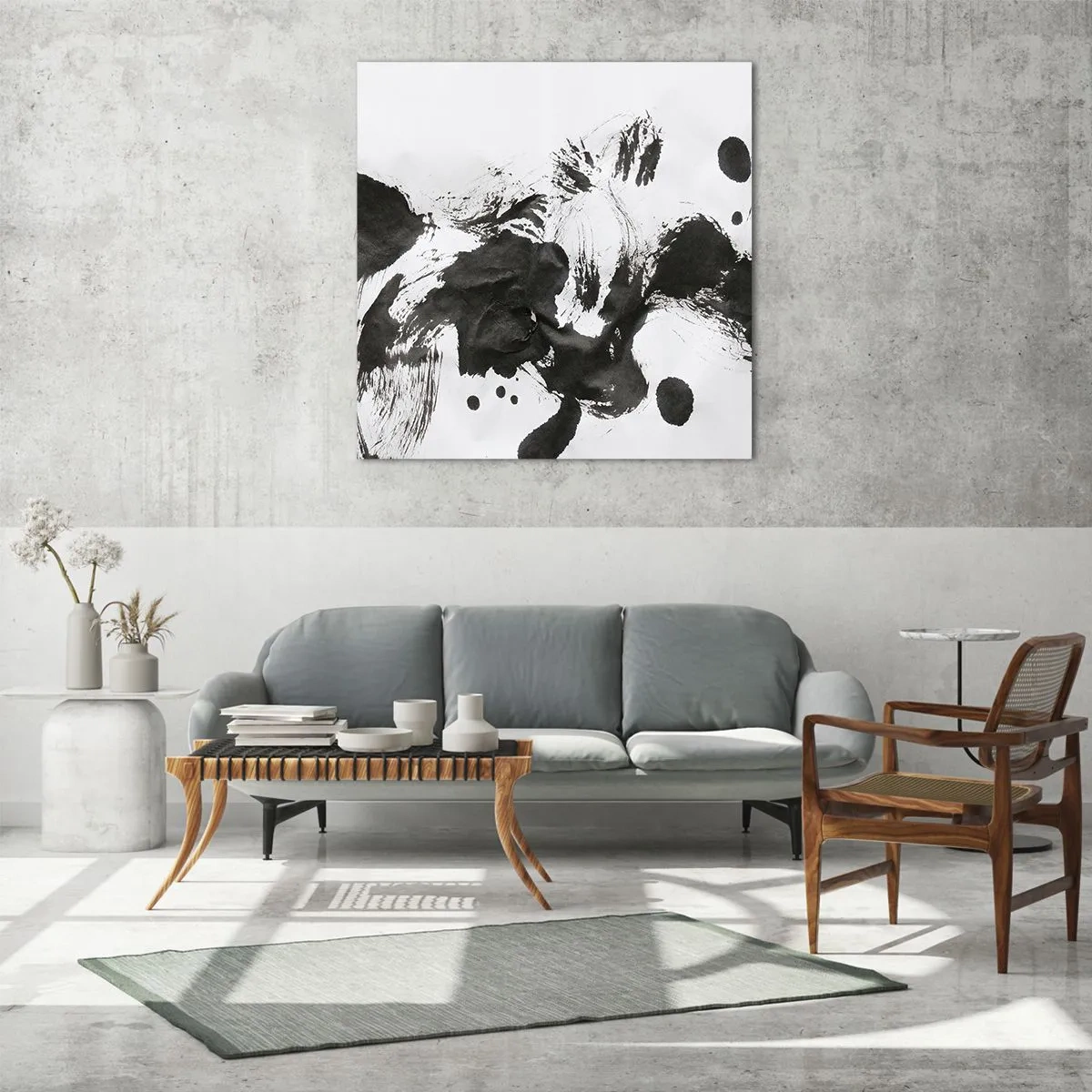 Cuadro sobre vidrio - Impresiones sobre Vidrio - ¿Un método en la locura? - 70x70 cm