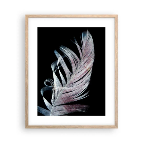 Póster en marco roble claro - Piensa en el tacto - 40x50 cm