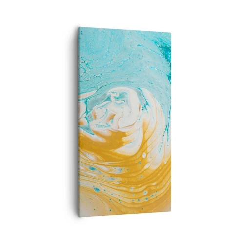 Cuadro sobre lienzo - Impresión de Imagen - Remolino pastel - 55x100 cm