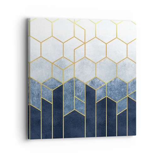 Cuadro sobre lienzo - Impresión de Imagen - Composición rítmica visual - 40x40 cm