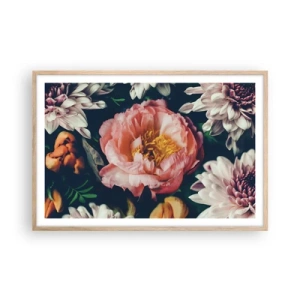 Póster en marco roble claro - Con esplendor barroco - 91x61 cm