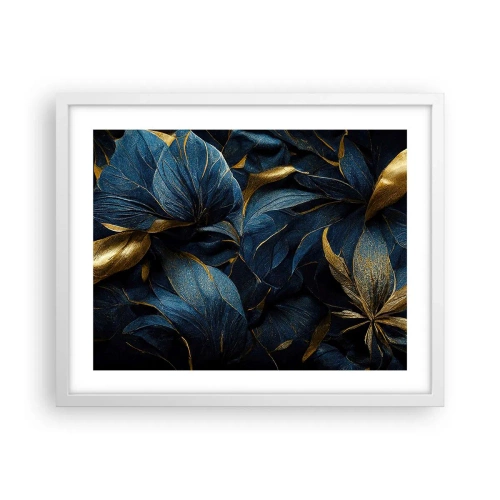 Póster en marco blanco - Forradas de oro - 50x40 cm