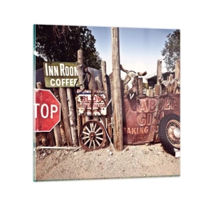 Cuadro sobre vidrio - Impresiones sobre Vidrio - Y el tiempo se detuvo - 70x70 cm