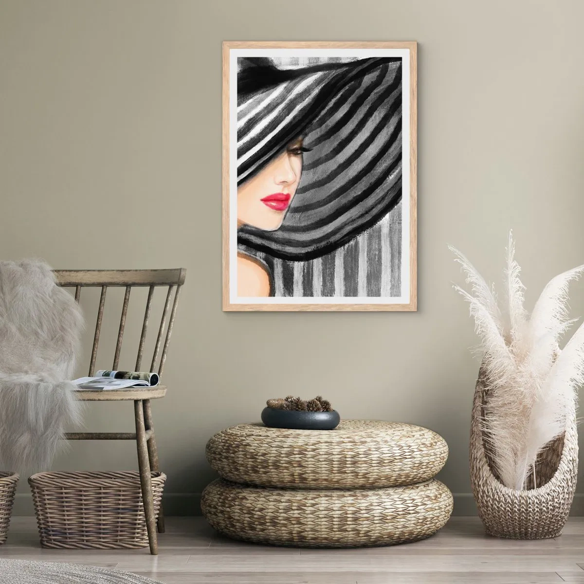 Póster en marco roble claro - ¿Dónde puedo encontrarte? - 70x100 cm