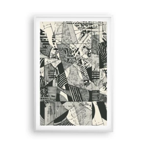 Póster en marco blanco - La dinámica del presente - 61x91 cm