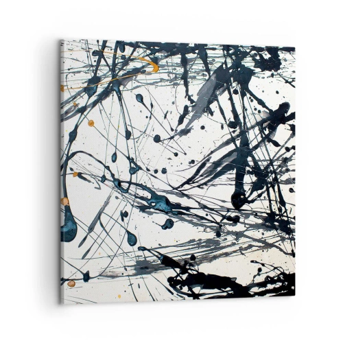 Cuadro sobre lienzo - Impresión de Imagen - Abstracción expresionista - 50x50 cm