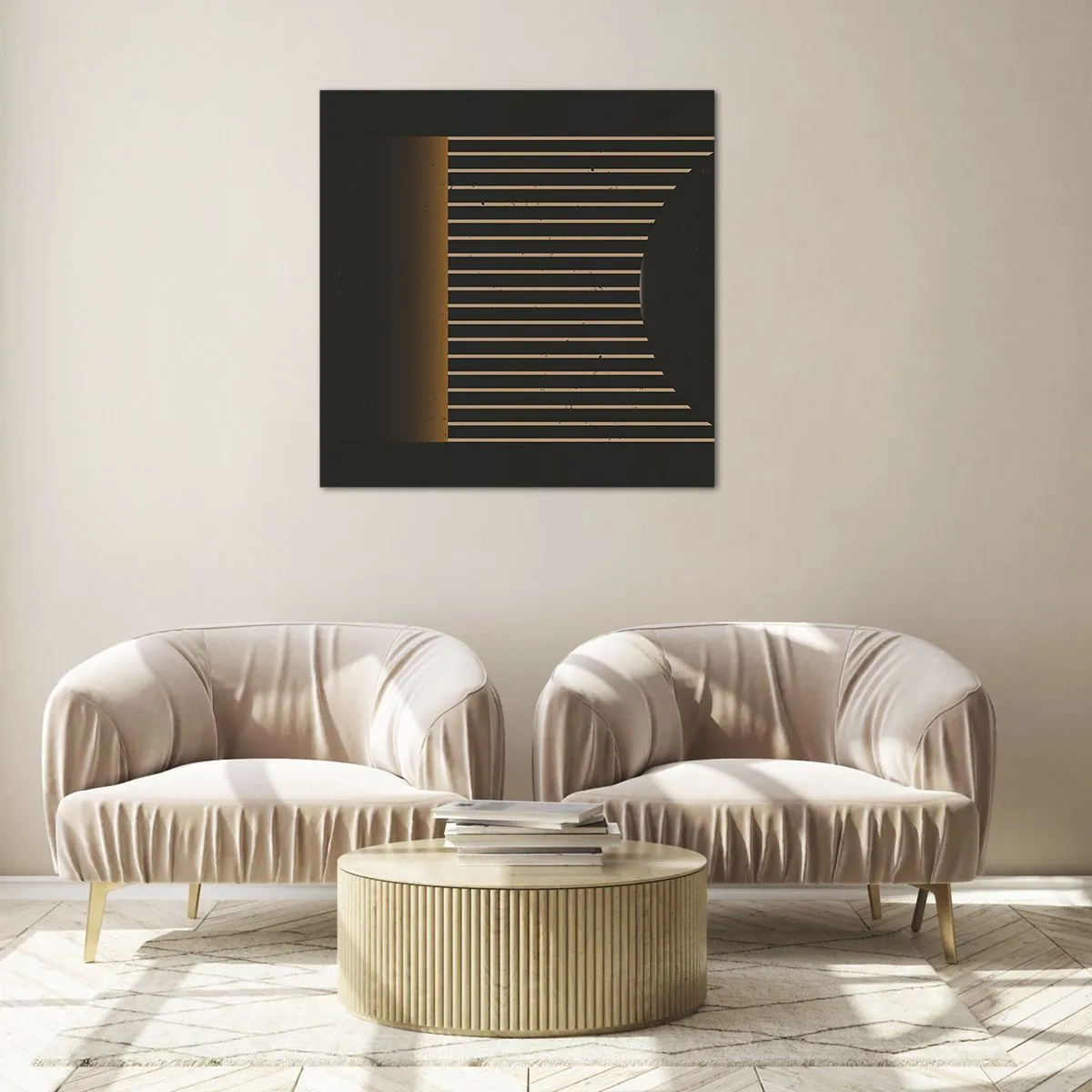 Cuadro sobre vidrio - Impresiones sobre Vidrio - Explorar la oscuridad - 40x40 cm