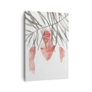 Cuadro sobre lienzo - Impresión de Imagen - Dama del trópico - 70x100 cm