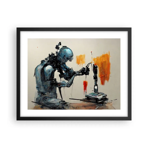 Póster en marco negro - Próximamente... - 50x40 cm