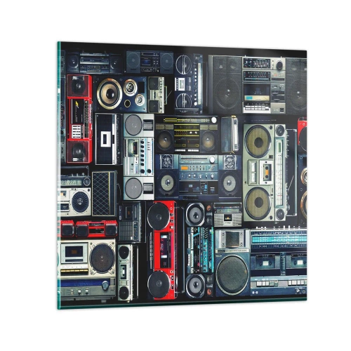 Cuadro sobre vidrio - Impresiones sobre Vidrio - Nostalgia de los 80. - 30x30 cm