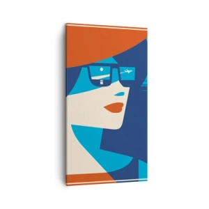 Cuadro sobre lienzo - Impresión de Imagen - Cartel de vacaciones - 45x80 cm