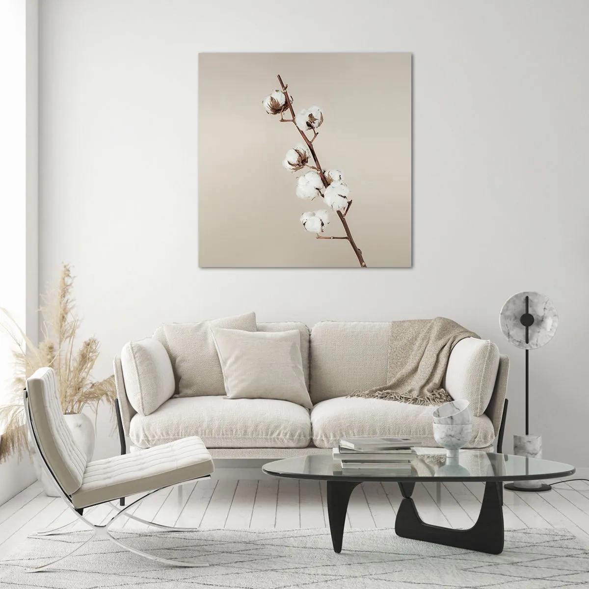 Cuadro sobre vidrio - Impresiones sobre Vidrio - En la fuente de la suavidad - 40x40 cm