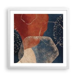 Póster en marco blanco - La ligereza del ser - 50x50 cm
