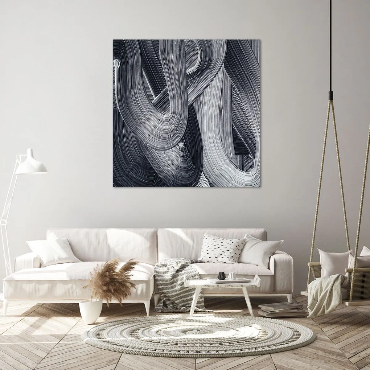 Cuadro sobre lienzo - Impresión de Imagen - La fluidez de la realidad - 30x30 cm