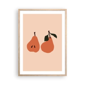 Póster en marco roble claro - La dulzura misma - 50x70 cm