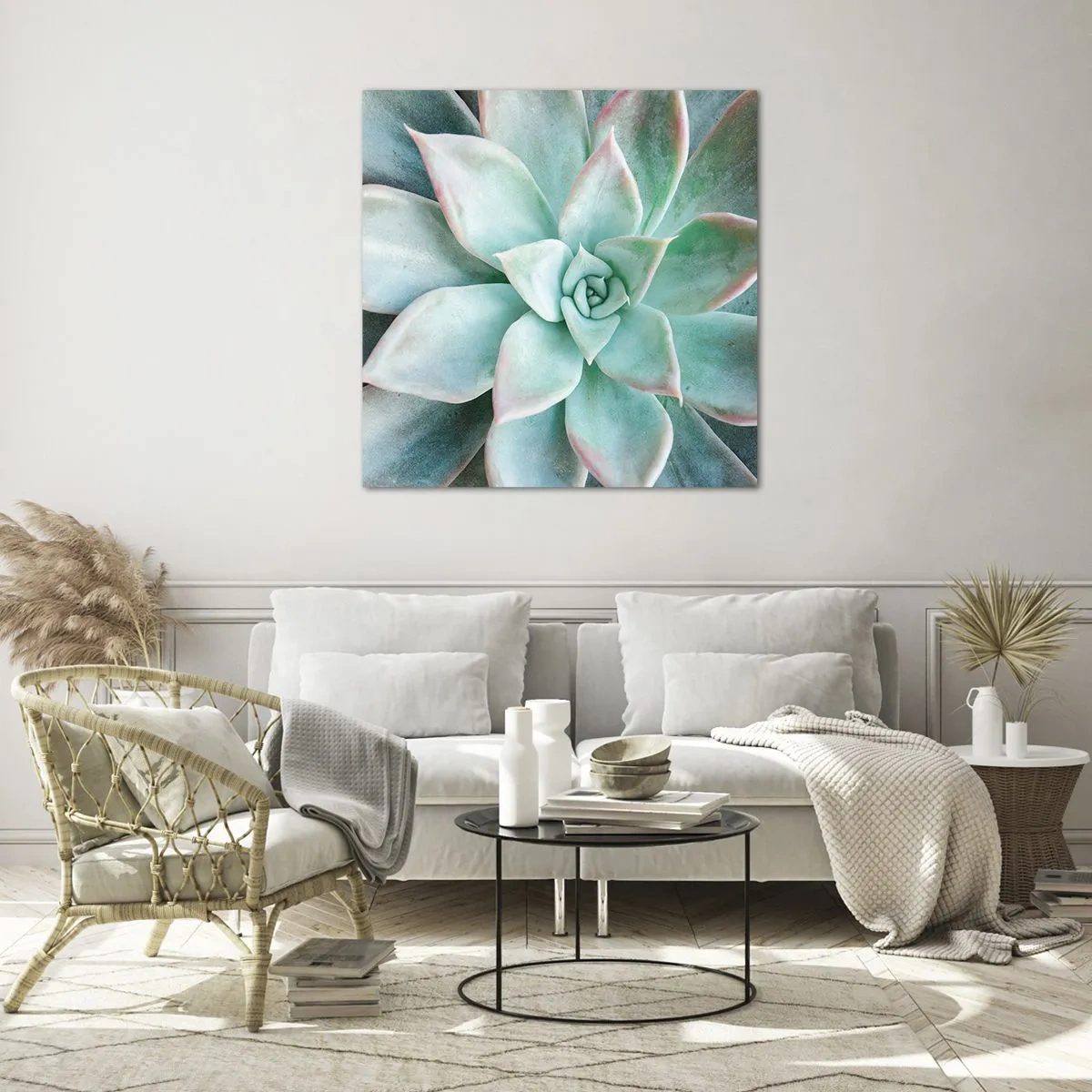 Cuadro sobre vidrio - Impresiones sobre Vidrio - El corazón del desierto - 60x60 cm