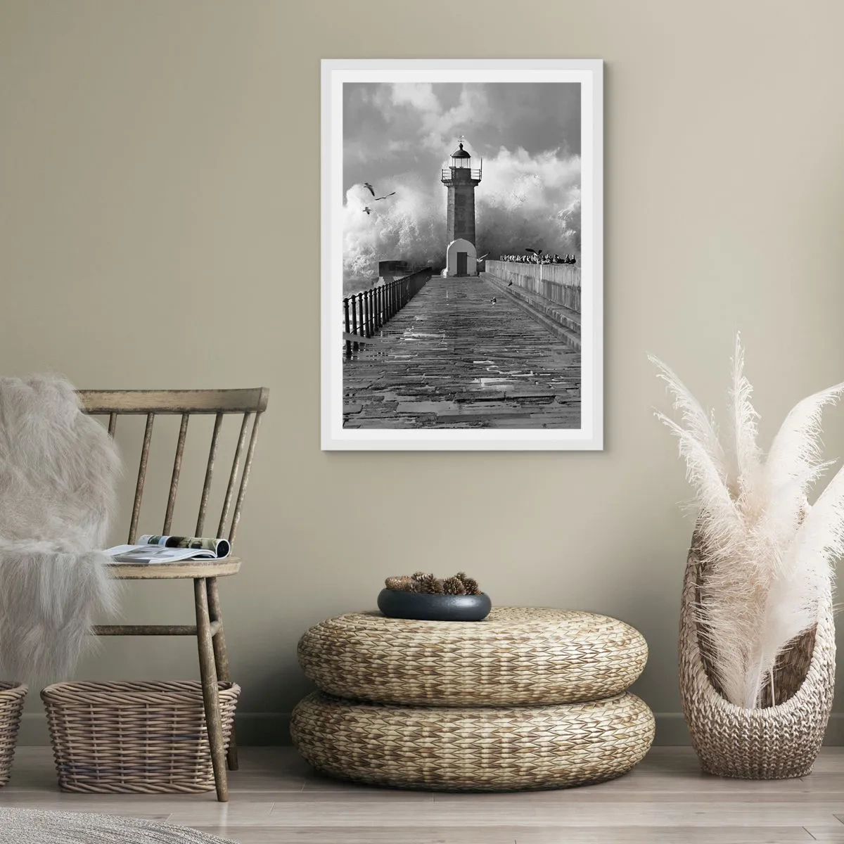 Póster en marco blanco - Audaz - 61x91 cm