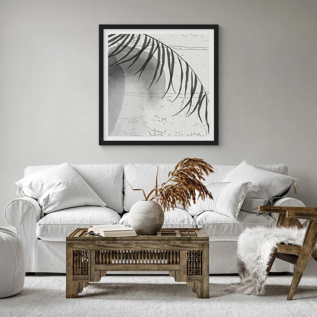 Póster en marco negro - El sutil exotismo de la naturaleza - 60x60 cm