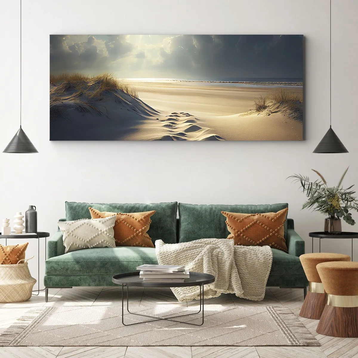 Cuadro sobre lienzo - Impresión de Imagen - Paisaje tranquilizador - 100x40 cm