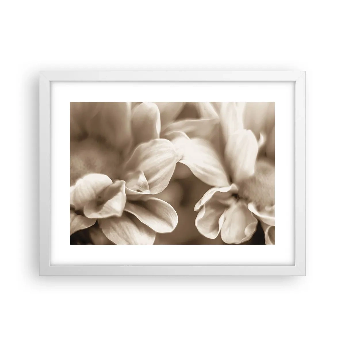 Póster en marco blanco - Suave como una sonrisa - 40x30 cm