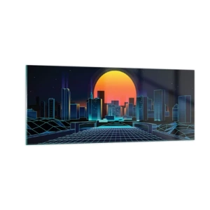 Cuadro sobre vidrio - Impresiones sobre Vidrio - ¿Todavía deseas volver a la realidad? - 100x40 cm