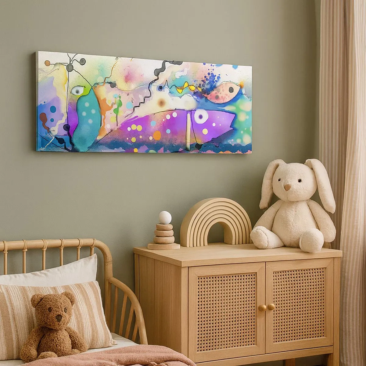 Cuadro sobre lienzo - Impresión de Imagen - ¡No hay palabras! - 100x40 cm