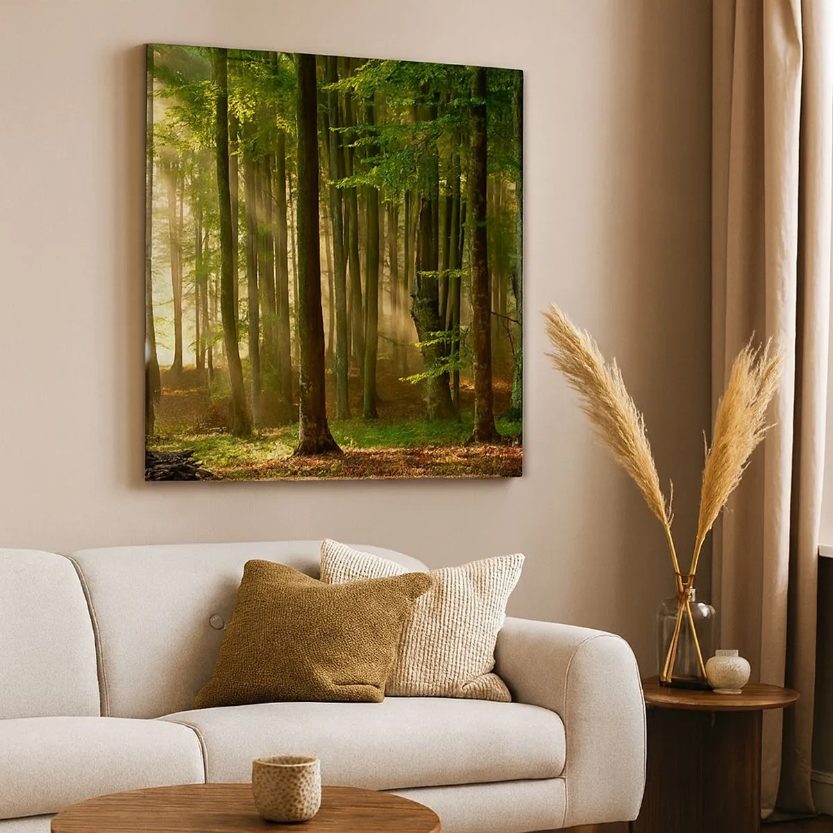 Cuadro sobre lienzo - Impresión de Imagen - Radiante en una mañana de primavera - 30x30 cm