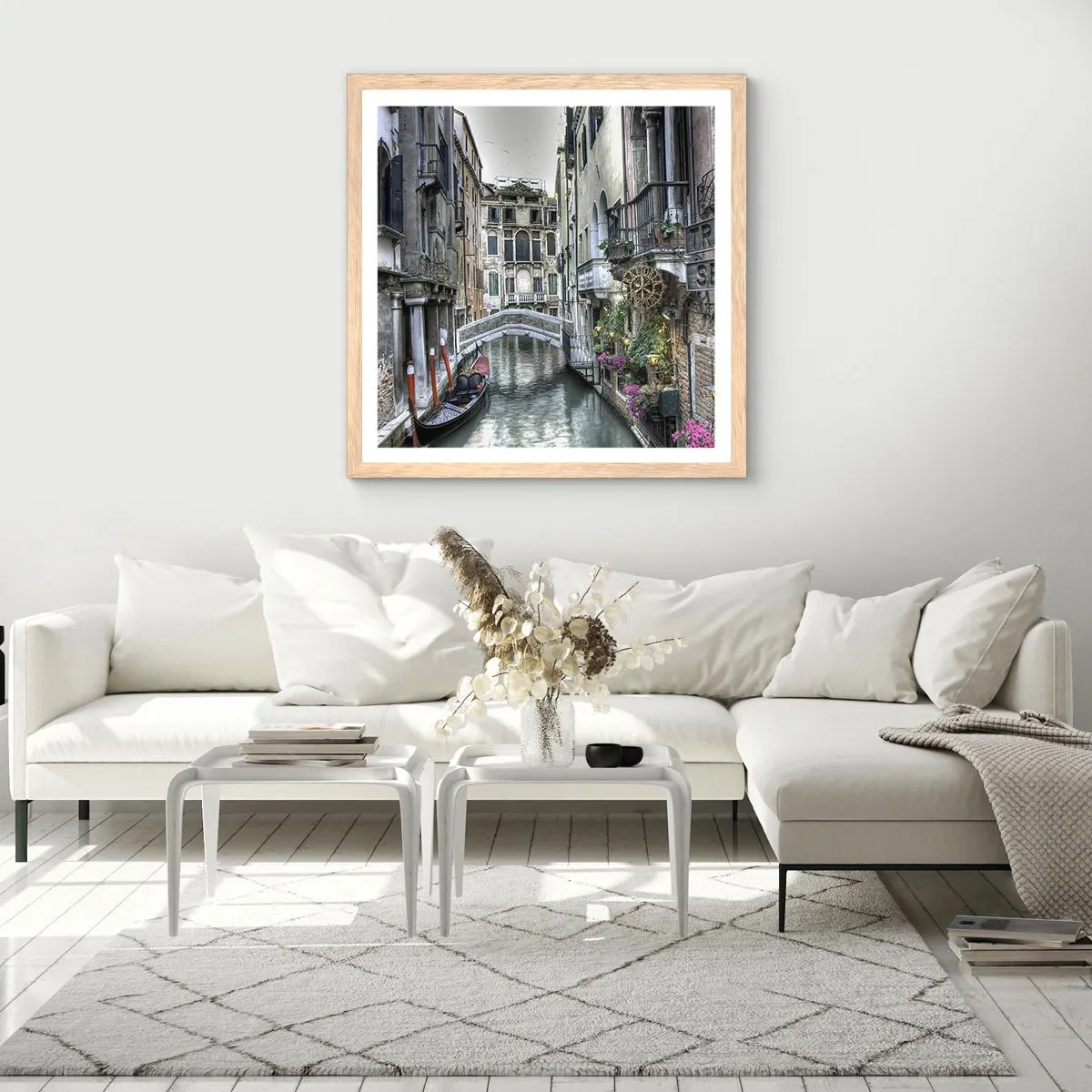 Póster en marco roble claro - Durante siglos, un sueño - 40x40 cm