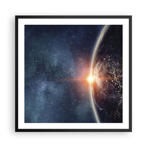 Póster en marco negro - En una nueva perspectiva - 60x60 cm