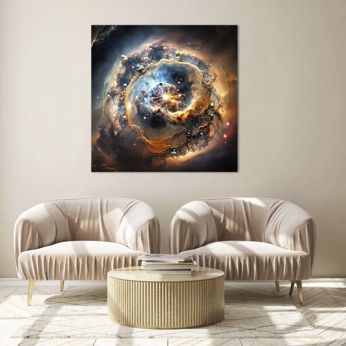 Cuadro sobre vidrio - Impresiones sobre Vidrio - El inicio de todo - 50x50 cm